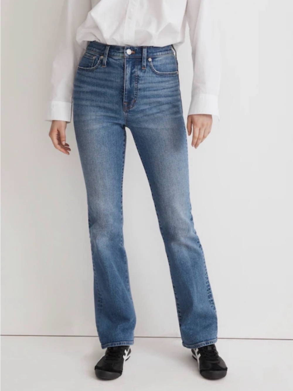 Madewell Skinny  Flare Jeans in Fairson Wash
